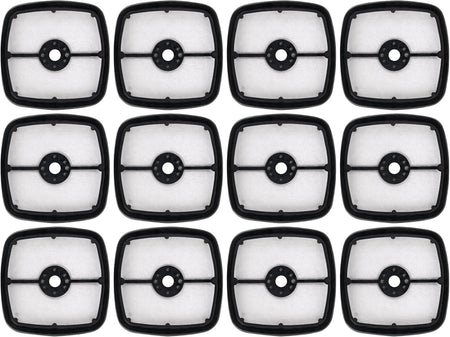 Pack of 12 replacement air filters for Echo trimmers and blowers, compatible with 130310-54130.