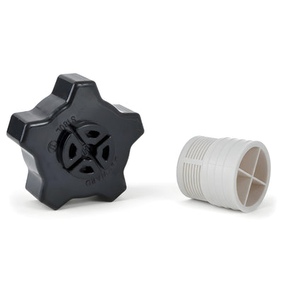 Hayward SX180LA pool sand filter drain cap and threaded plug assembly.