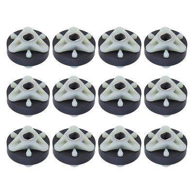 Pack of 12 direct drive motor couplings with metal cores for Whirlpool and Kenmore washing machines.