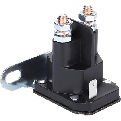 725-1426 starter solenoid for lawn mowers with dual copper terminals and mounting bracket.