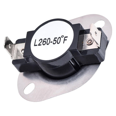 DC47-00018A dryer high limit thermostat replacement with L260-50F label.