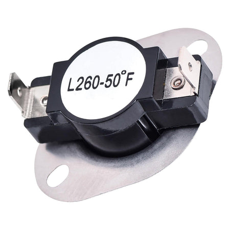 DC47-00018A dryer high limit thermostat replacement with L260-50F label.