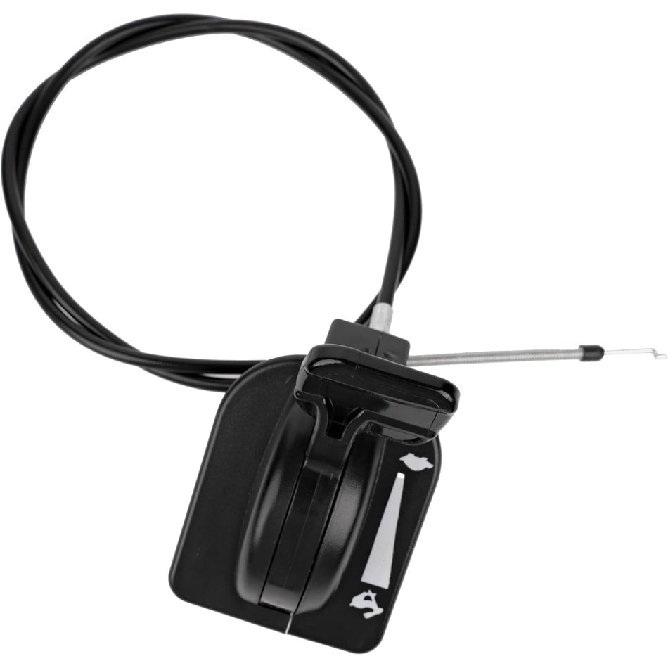 946-05098C throttle choke control cable assembly with black lever for Cub Cadet lawn tractors.