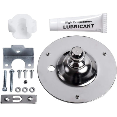 5303281153 Dryer Rear Drum Bearing Kit, showing bearing plate, bracket, hardware, plastic piece, and lubricant tube