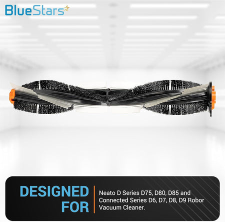 Replacement main roller brush for Neato Botvac D Series and Connected Series robotic vacuum cleaners.