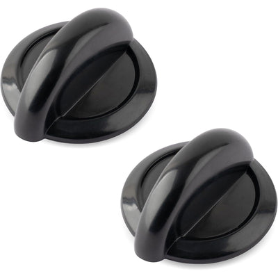 Two black SCV700-CH-BR control knobs for appliance temperature or function adjustment.