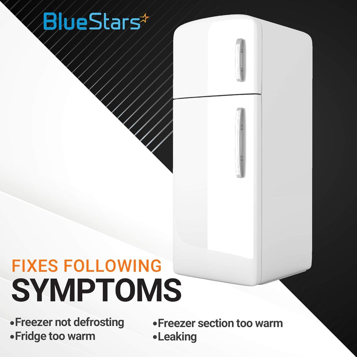Refrigerator symptom guide for 4387503 bimetal defrost thermostat replacement compatible with Whirlpool and Kenmore.