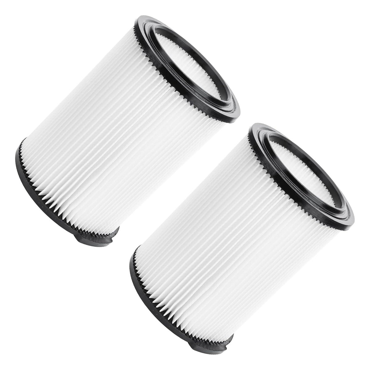 Two VF4000 replacement pleated vacuum filters for RIDGID and Husky wet dry vacuums.