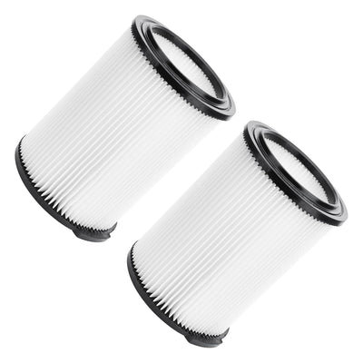 Two VF4000 replacement pleated vacuum filters for RIDGID and Husky wet dry vacuums.