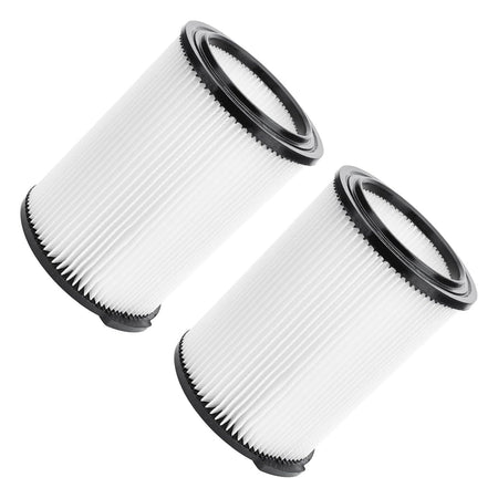 Two VF4000 replacement pleated vacuum filters for RIDGID and Husky wet dry vacuums.