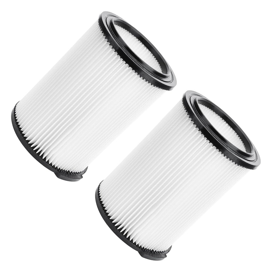 Two VF4000 replacement pleated vacuum filters for RIDGID and Husky wet dry vacuums.