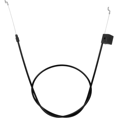 104-8677 brake cable for Toro 22-inch Recycler mowers with black housing and metal end fittings.