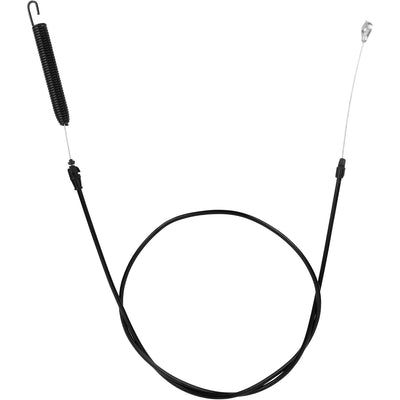 Deck engagement clutch cable with tension spring for AYP Poulan Craftsman lawn mowers.