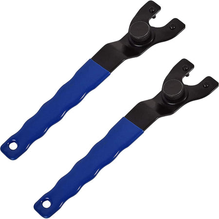 Two SEWA20 adjustable lock-nut grinder wrenches with blue ergonomic handles and black metal heads.