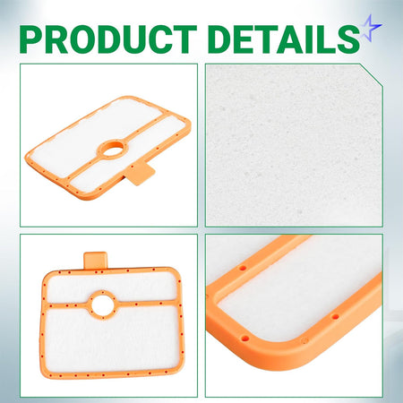 535316301 Air Filter 150BT product details collage with angled, front, and close-up views