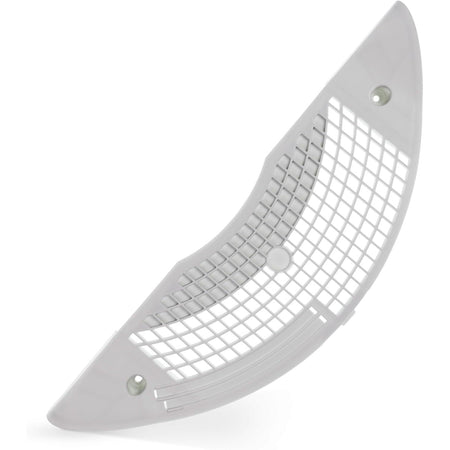 White W11117302 dryer lint screen grille replacement part for Whirlpool, Kenmore, and Maytag dryers.