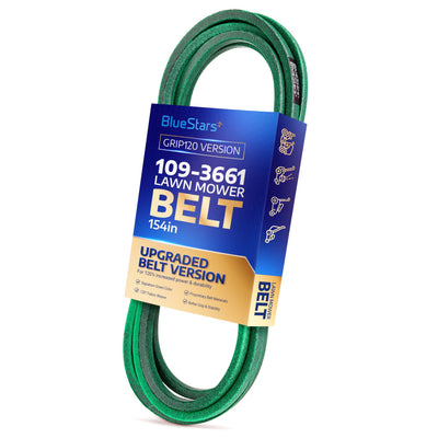109-3661 green replacement deck belt for Toro and Exmark zero turn mowers in branded retail packaging.