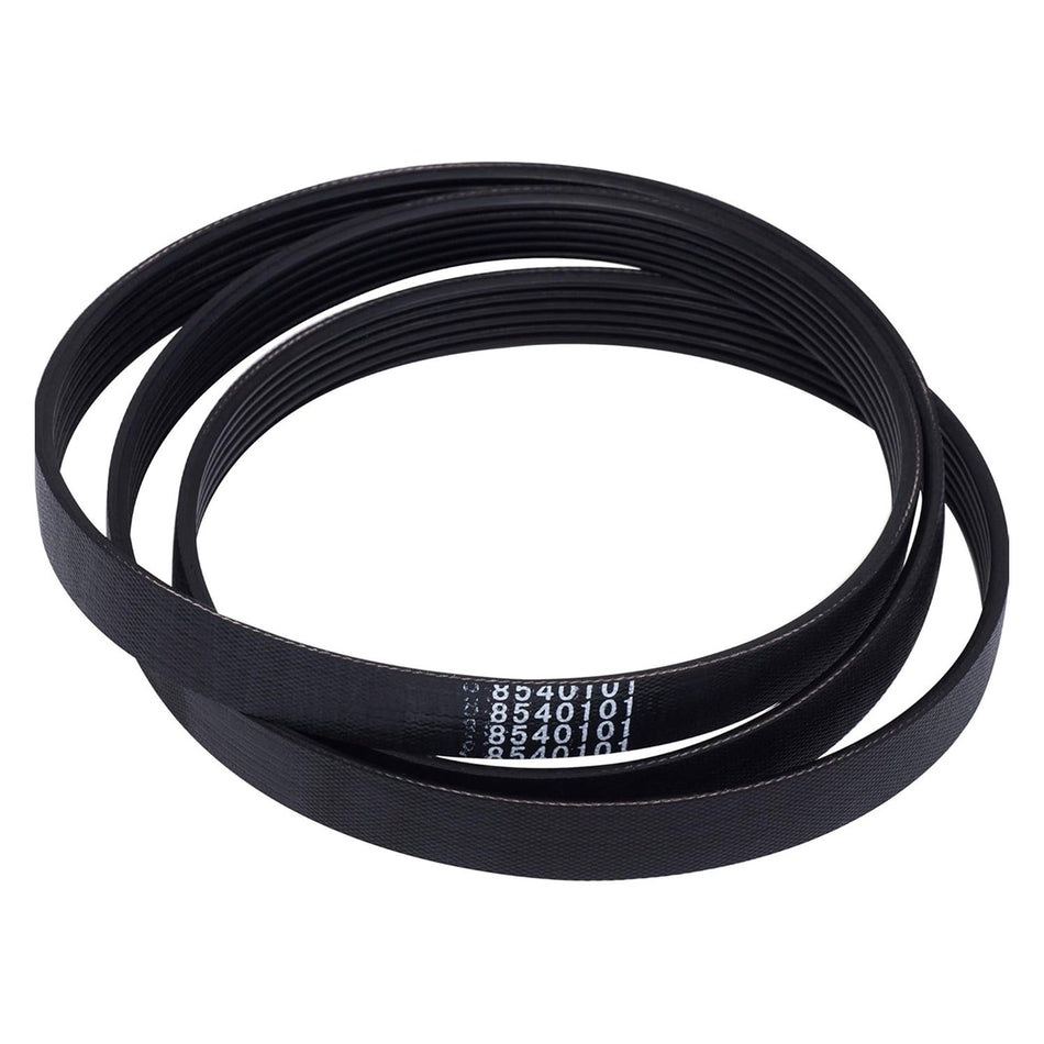 8540101 replacement washer drive belt for Whirlpool and Kenmore, 48-inch long ribbed rubber belt.