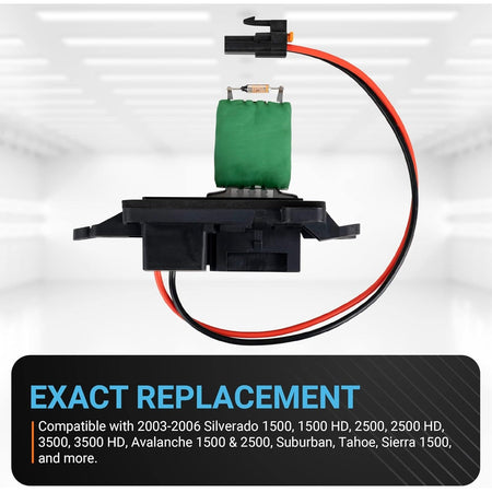 89019088 blower motor resistor with wiring harness for GM vehicles.