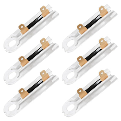 Pack of 6 replacement thermal fuses for Whirlpool and Kenmore dryers.