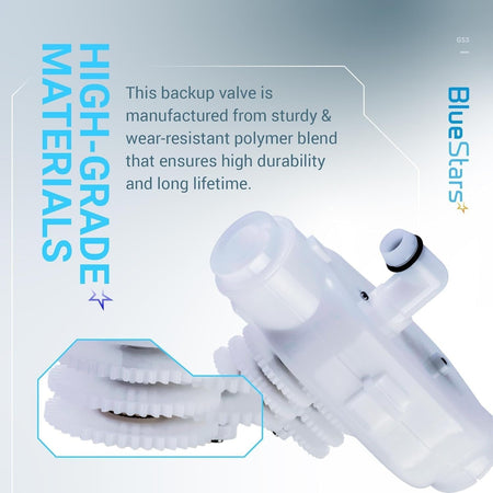 G53 gear mechanism replacement for Polaris backup valve showing durable polymer construction and internal gear detail.