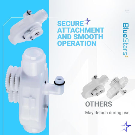 G53 gear mechanism replacement for Polaris backup valves showing secure attachment and smooth operation features.