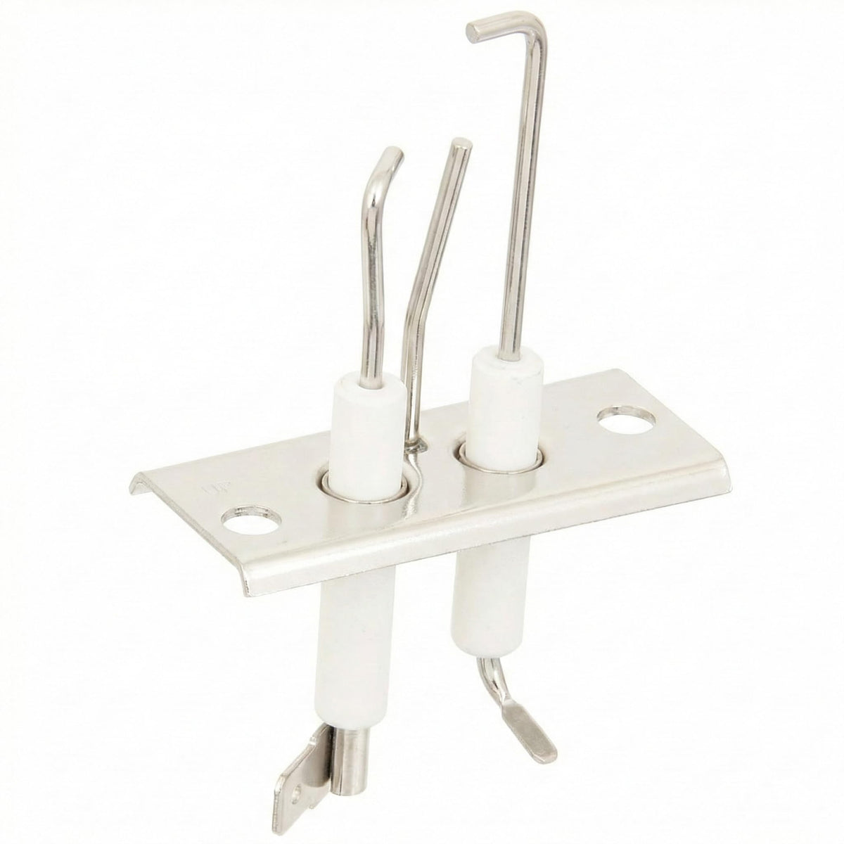 Replacement 3-prong RV furnace igniter electrode and flame sensor for Suburban NT series furnaces.