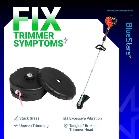 Speed-Feed 450 trimmer head replacement kit for Echo SRM series trimmers showing common repair symptoms.