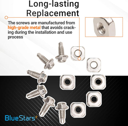279393 dryer terminal block screw and nut kit for Whirlpool, Kenmore, and Maytag dryers.