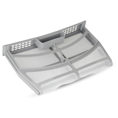 Grey W10859086 dryer lint screen filter for Whirlpool, Maytag, and Kenmore dryers.