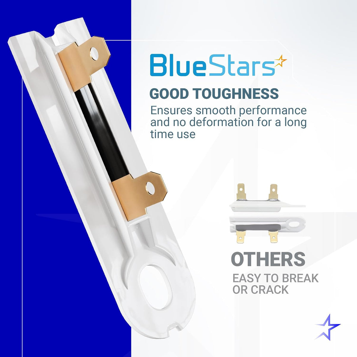 3392519 PO2 & 3406107 Dryer Thermal Fuse and Door Switch Set, BlueStars durability comparison with other switches
