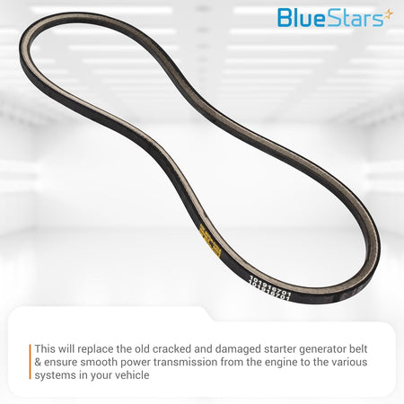 101916701 replacement starter generator belt for vehicle engine power transmission.