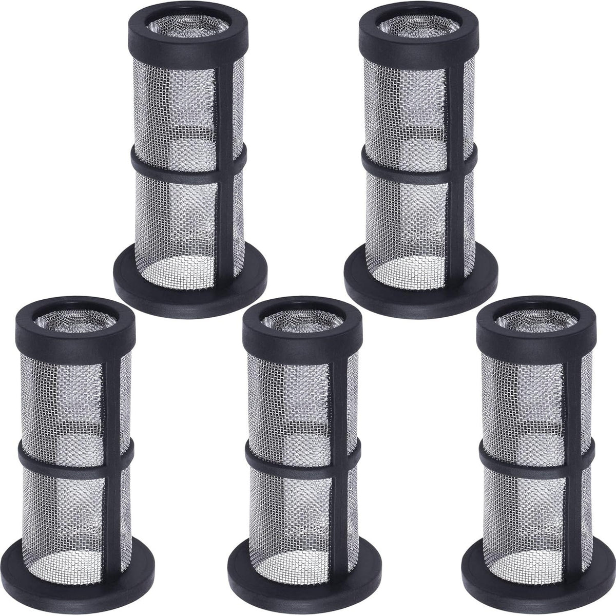 Pack of five 48-222 in-line filter screen replacements for Zodiac Polaris pool cleaners.