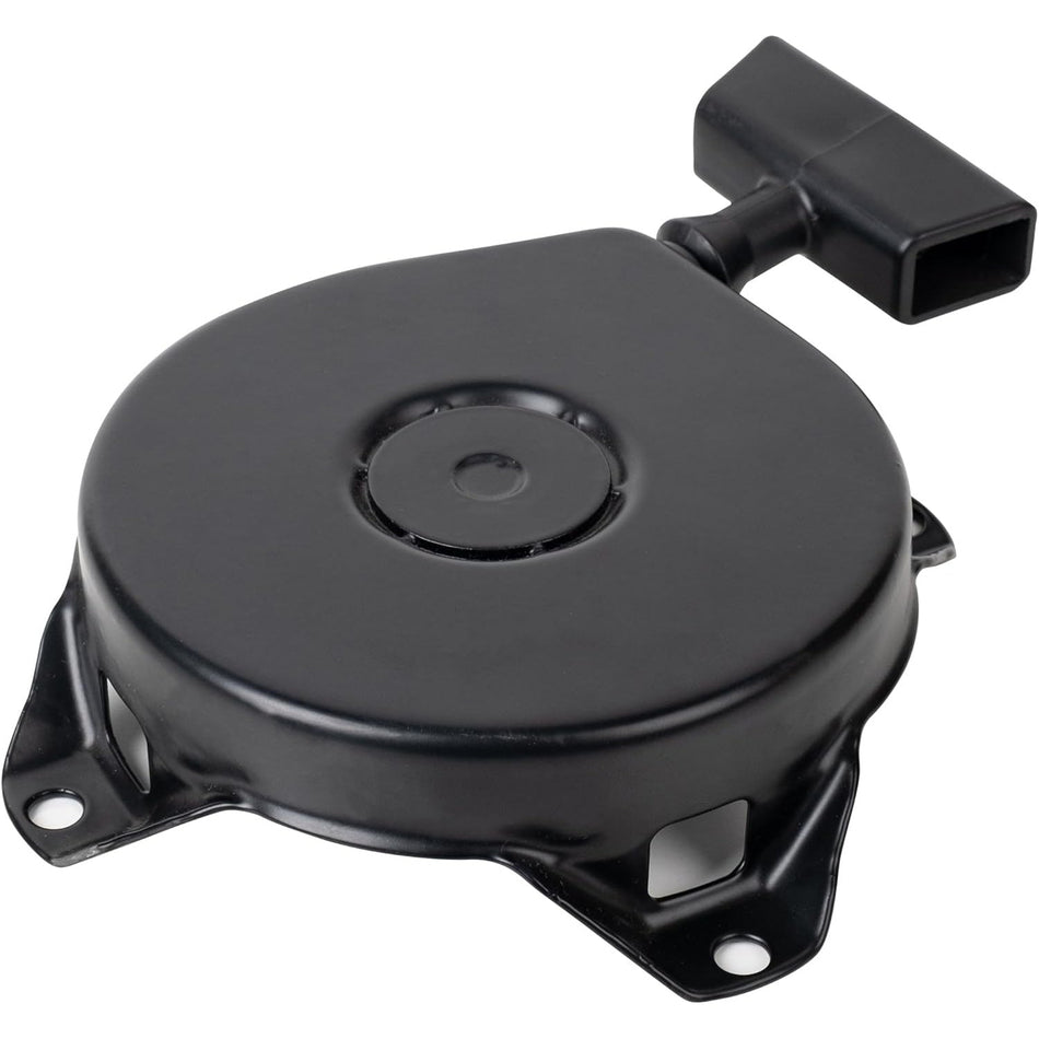 Black 590420A recoil starter assembly with pull handle for small engines.