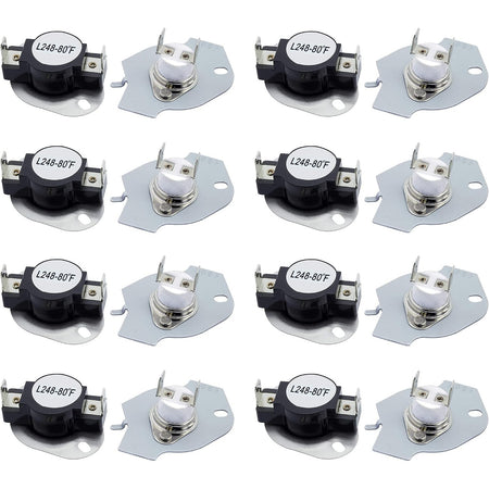 279769 Dryer Thermal Cut-Off Kit, eight black and silver thermal cut-off pairs displayed in four rows