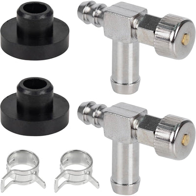 Two fuel shut off valves, two gas tank grommets, and two hose clamps for MTD, Troy-Bilt, and Craftsman equipment.