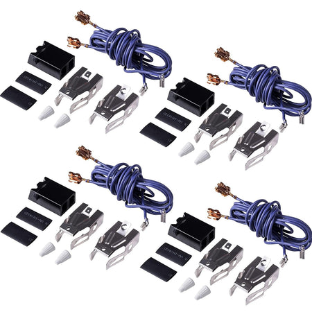 WB17T10006 terminal block kit for ranges, including four sets of wiring, connectors, and mounting hardware.