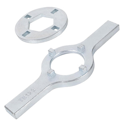 TB123A washing machine spanner wrench and tub nut tool for Maytag, GE, Kenmore, and Whirlpool washers.