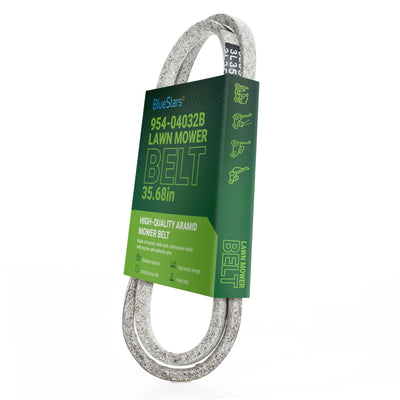 954-04032B replacement edger drive belt in branded packaging for MTD, Troy Bilt, and Cub Cadet lawn edgers.