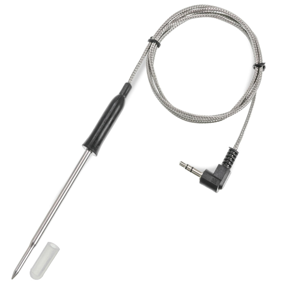 Replacement meat thermometer probe with braided cable for Ninja Foodi Smart XL indoor grills.