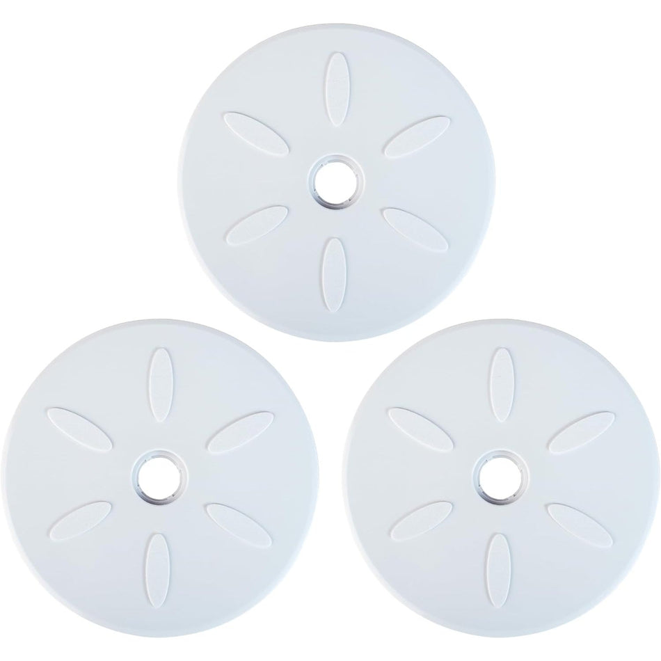 Set of three C6 large replacement wheels for Polaris 180, 280, and Vac-Sweep pool cleaners.