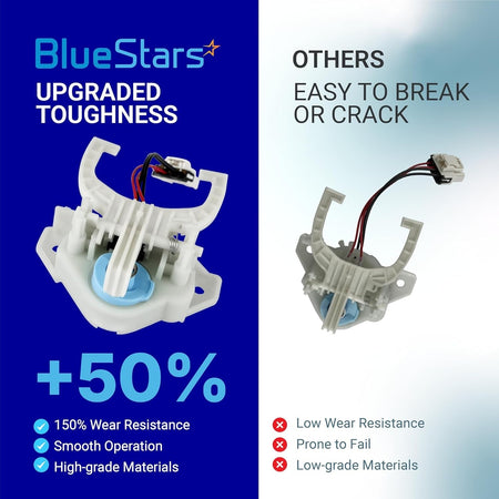 Comparison chart showing WH03X30517 washer shift actuator durability for GE Hotpoint clothes washers.