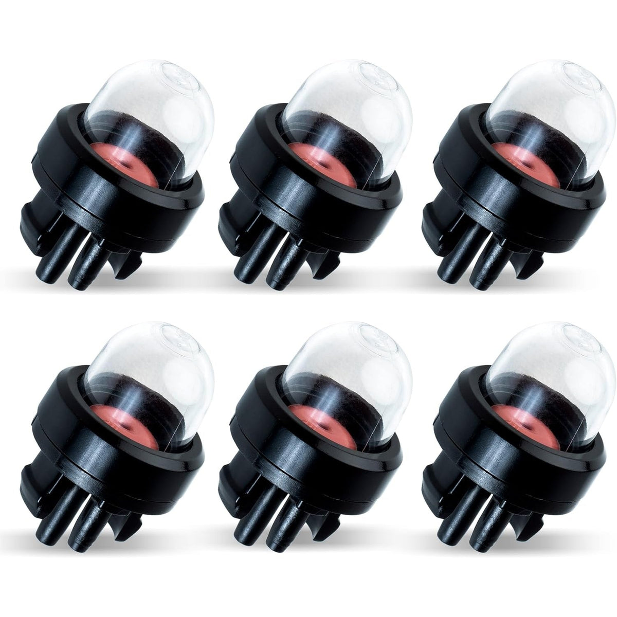 Pack of six 188-512-1 replacement primer bulbs for 2-cycle small engine carburetors.