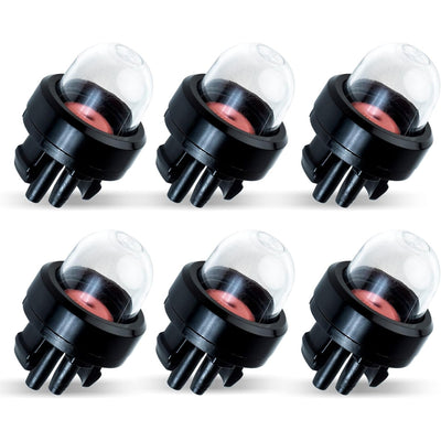 Pack of six 188-512-1 replacement primer bulbs for 2-cycle small engine carburetors.