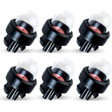 Pack of six 188-512-1 replacement primer bulbs for 2-cycle small engine carburetors.