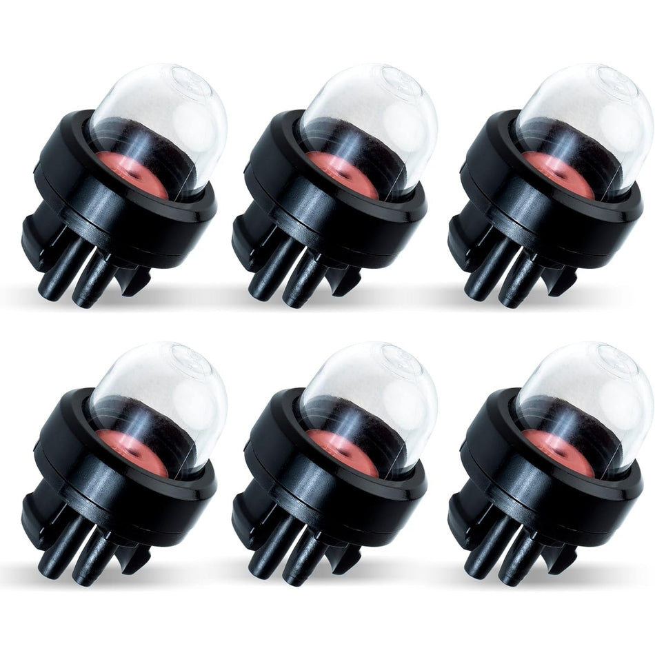 Pack of six 188-512-1 replacement primer bulbs for 2-cycle small engine carburetors.