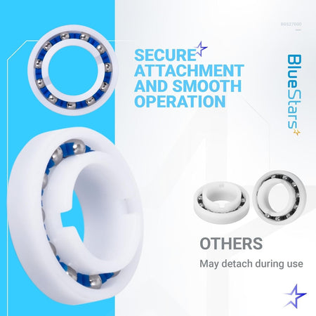 R0527000 replacement wheel bearing for Zodiac MX8 and MX6 pool cleaners showing secure design features.