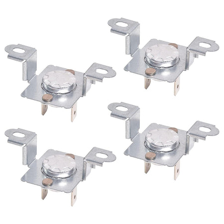 Set of four DC96-00887A dryer thermostat assembly brackets for Samsung and Kenmore dryers.