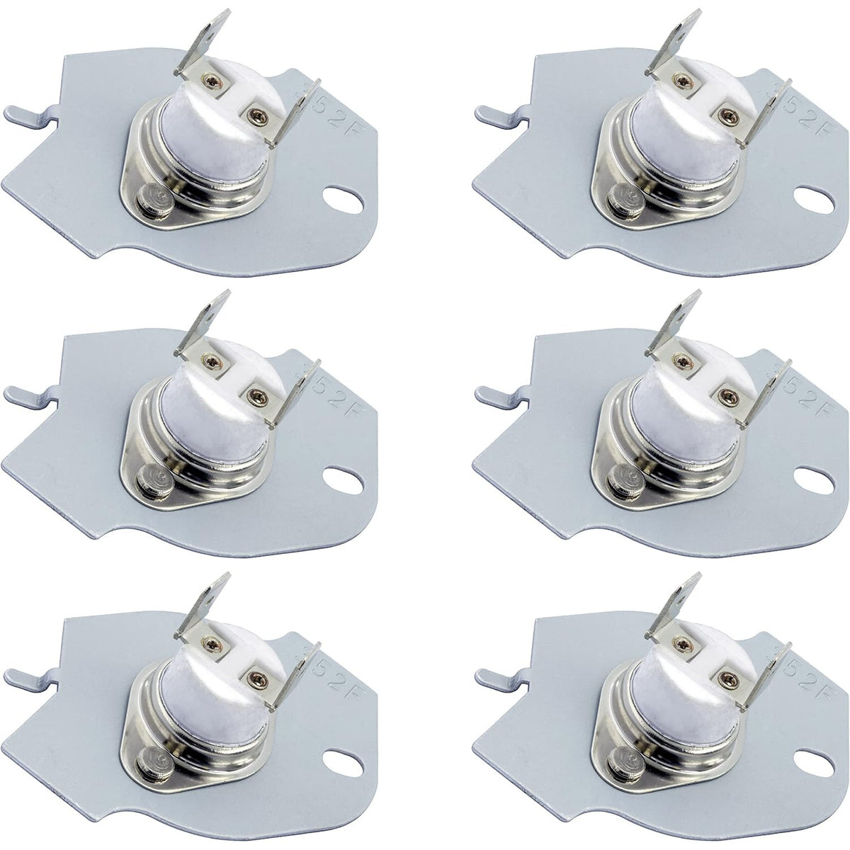 3977394 Dryer Thermal Fuse, six identical fuses shown in a 2-by-3 layout