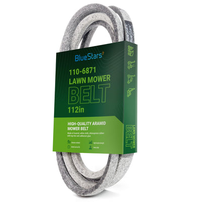 BlueStars 110-6871 replacement mower deck belt in retail packaging for Toro TimeCutter zero turn mowers.